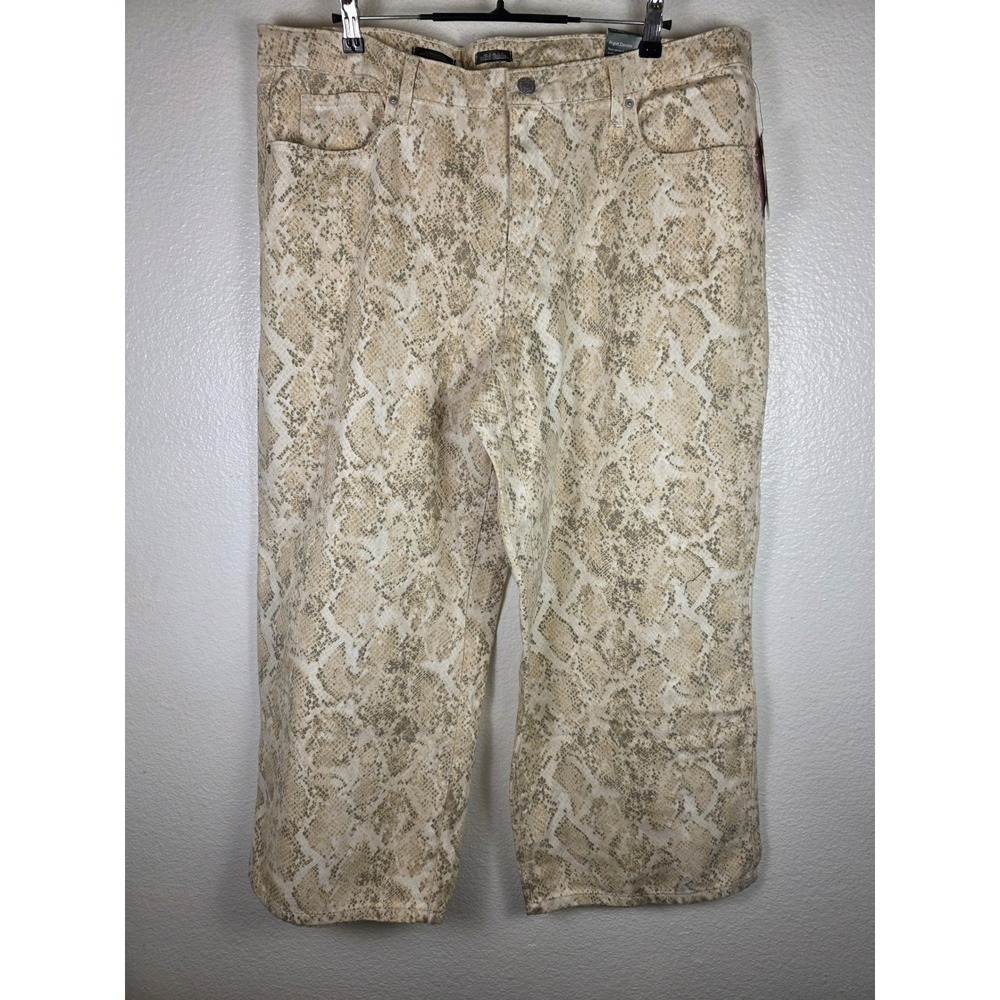 Wild Fable Snakeskin Print Low Rise Baggy Jeans 18 31 Inseam Rigid Denim